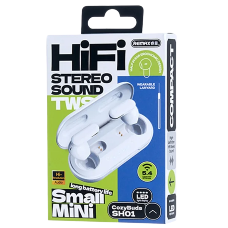 Écouteurs Sans Fil Remax TWS CozyBuds SH01 - Blanc — REMAX · Smarty Paris 18e